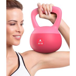 أجراس Kettlebell الناعمة، مجموعات أجراس Kettlebell من Serenilite، مجموعات أجراس Kettlebell للنساء والرجال، أجراس Kettlebell للتدريب على القوة الآمنة، أوزان Kettlebell للتدريبات المنزلية والمزيد. in Kuwait