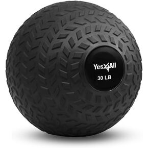 Yes4All Slam Balls Upgraded, 10-12lb Medicine Ball Weight, Durable PVC Sand Filled Workout Dynamic Medicine Ball for Core Strengthen