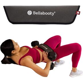 Bellabooty Exercise Hip Thrust Belt, Easy to Use with Dumbbells, Kettlebells, or Plates, Slip-Resistant Padding that Protects Your Hips for the Gym, Home Workouts, or On the Go