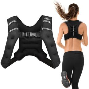 Aduro Sport Weighted Vest Workout Equipment, 4lbs/6lbs/12lbs/20lbs/25lbs/30lbs Body Weight Vest for Men, Women, Kids