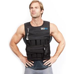 RUNmax 20LBS - 150LBS Adjustable Weighted Vest Wtih Shoulder Pads Option for Men and Women