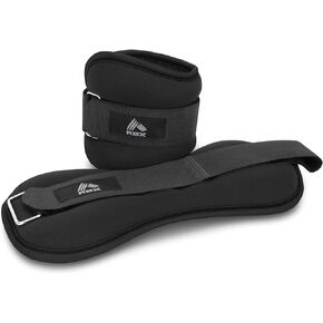 RBX Ankle and Wrist Weights for Women and Men - Velcro Straps, Made for Jogging, Walking, Resistance Training, and Physical Therapy (Set of 2) - Soft Touch Material
