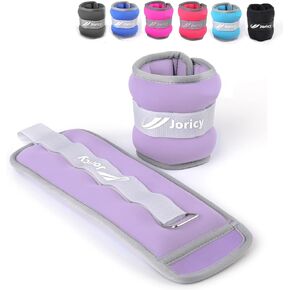 Ankle Weights, 1/2/3/4/6/8/10/12/20 LBS 1 Pair Wrist Leg Arm Weights for Women Men Kids Child with Adjustable Straps, Strength Weighted for Jogging Running Walking Fitness Gym Workout