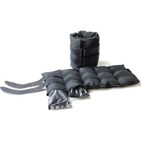 CAP Barbell HHA-CB020A1 20-Pound Pair Adjustable Ankle Weights, Black