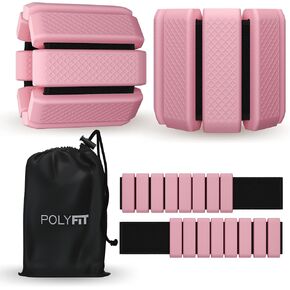 Polyfit Wrist & Ankle Weights - 1 Pair - Wearable Ankle Weights for Women and Men - Wearable Bracelet for Exercise, Yoga, Walking, Running, Dance, Barre, Pilates, Cardio, Aerobics