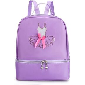 Yitengteng Ballet Dance Backpack for Little Girls Ballerina pink Bag for Dance Toddler Dance Bag Gymnastics Latin Dance Yoga Tap Dance Jazz Storage Bag