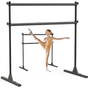 SELEWARE Height Adjustable Ballet Barre Freestanding Ballet Bar Heavy Duty Dance Bar Support Barre Movements Body Stretch Pull-ups, Sturdy Construction Never Fall Apart, Anti-Slip