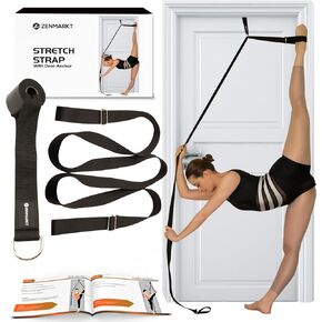Stretching Strap With Door Anchor - Stretching Equipment to Improve Legs Flexibility - Splits Trainer For Home Ideal In Ballet, Dance, Cheerleading, Taekwondo, Yoga, Pole Dancing & Gymnastics