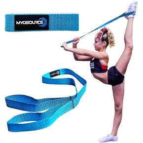 Cheerleading Flexibility Stunt Strap - Improve Stretching and Stunts for Cheer Dance Gymnastics & Physical Therapy – Stocking Stuffers Present for Kids Girls Adults - 12 Colors