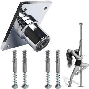 PRIOR FITNESS Pole Dance Fixed Plate for Home, Pole Dance Pole Accessories for Ceiling Installation, Perforated Fixed Pole Dance Pole Top Plate, Safer, More Stable, More Assured