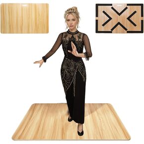 Tap Board for Tap Dancing, Portable Tap Dance Board - Ideal for Dancers Home & Outdoor, Portable Stage Platform, Versatile Dance Floor Tiles - Pro-Quality Tap Dancing Practice Board