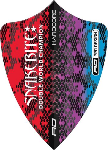 RED DRAGON Hardcore Freestyle Dart Flights- 3 Sets Per Pack (9 Dart Flights in Total) in Saudi Arabia