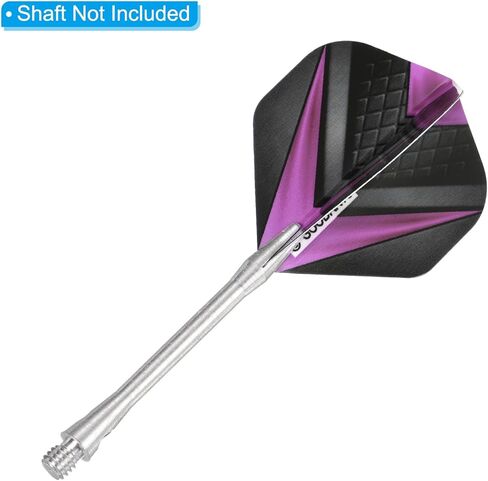PATIKIL Dart Flights، قطع غيار إكسسوارات السهام القياسية PET لطرف فولاذي ناعم، نمط على شكل حرف V in Kuwait