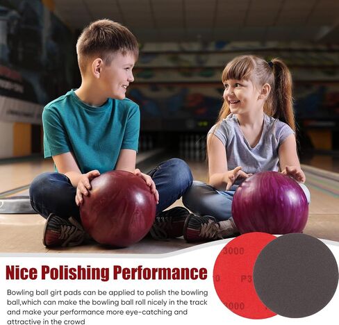 Loopeer 8 Pack Bowling Sanding Pads Bowling Accessories Bowling Ball Sanding Sand Pads Polishing Cleaning Kit, Grit 500, 800, 1000, 1200, 1500, 2000, 2500, 3000 for Different Texture in Saudi Arabia