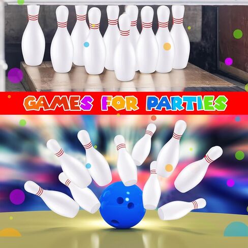 24 قطعة من دبابيس البولي يوريثان لتخفيف التوتر، مجموعة بولينج للأطفال والفتيات والكبار، ألعاب رياضية، 1.89 × 5.55 بوصة in Kuwait