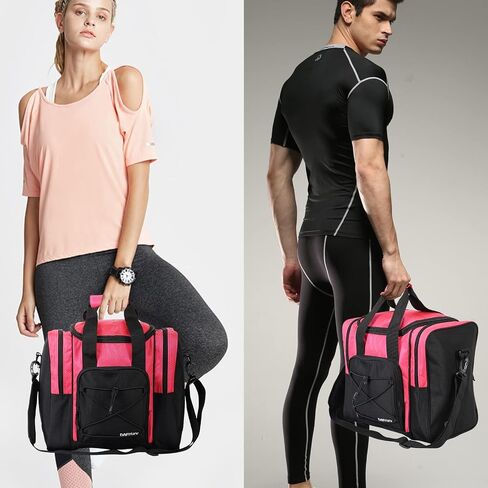 Bowling Ball Bag for Single Ball - Bowling Ball Tote Bag with Padded Ball Holder, 2 Pockets fit Bowling Shoes Up to Mens Size 14 and Accessories in Saudi Arabia