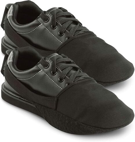 أحذية البولينج والرقص المتزلجون 2 حزمة / زوج واحد من أغطية الشرائح الوحيدة القابلة للتعديل | مقاس واحد يناسب معظم الرجال والنساء | شريط مطاطي يخلق تعديلات الحجم | ملحقات الرامي المثالية in Kuwait