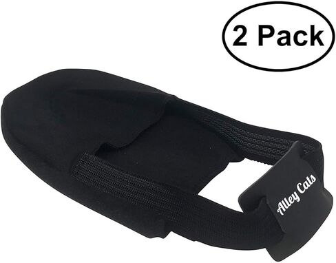 أحذية البولينج والرقص المتزلجون 2 حزمة / زوج واحد من أغطية الشرائح الوحيدة القابلة للتعديل | مقاس واحد يناسب معظم الرجال والنساء | شريط مطاطي يخلق تعديلات الحجم | ملحقات الرامي المثالية in Kuwait