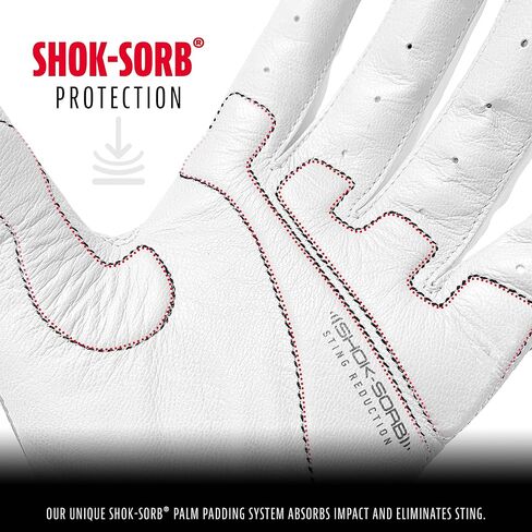 قفازات الضرب البيسبول MLB من Franklin Sports - قفازات الضرب Shok-Sorb X للبيسبول + الكرة اللينة - أزواج قفازات الضرب المبطنة للبالغين + الشباب - ألوان متعددة + مقاسات in Saudi Arabia