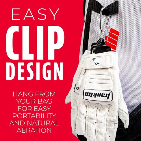 قفاز الضرب الرياضي من فرانكلين - يجفف العرق + يزيل الرائحة - يناسب البيسبول، الكرة اللينة، كرة القدم، الجولف + قفازات العمل - مقاسات البالغين + الأطفال in Kuwait