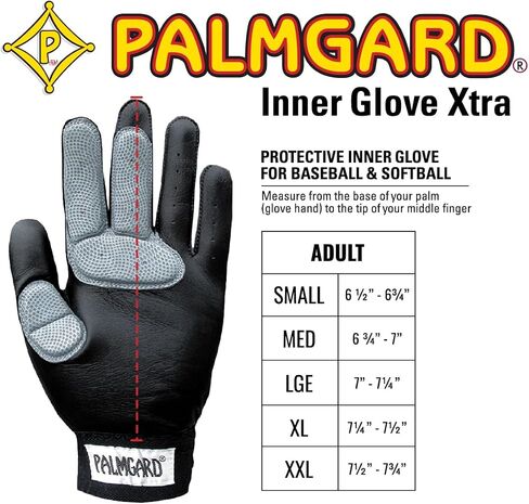 قفاز Markwort Palmgard Xtra الداخلي، أسود in Kuwait