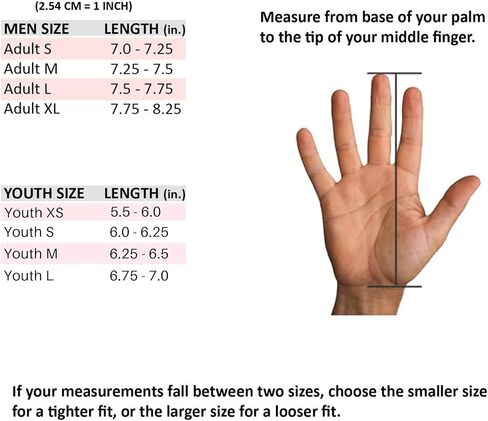 Loudmouth Baseball Batting Gloves - Adult & Youth Sizes | Genuine Pro Grade Leather Palm | Form Fitting Comfortable Spandex Fabric | Adjustable Neoprene Wristband | Adult & Youth Batting Gloves in Kuwait