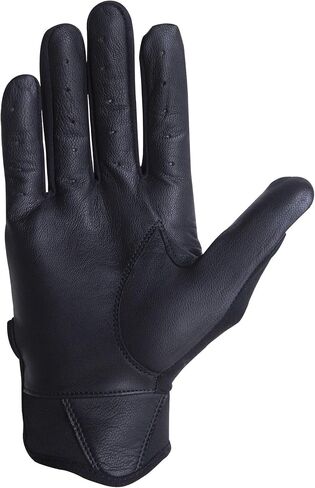 Loudmouth Baseball Batting Gloves - Adult & Youth Sizes | Genuine Pro Grade Leather Palm | Form Fitting Comfortable Spandex Fabric | Adjustable Neoprene Wristband | Adult & Youth Batting Gloves in Kuwait