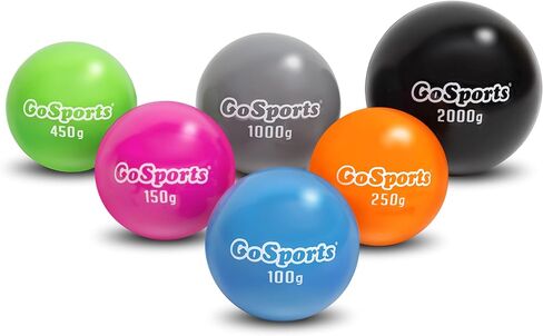 كرات GoSports Plyometric المرجحة لتدريب البيسبول والكرة اللينة 6 عبوات - كرات ذات وزن متغير لتحسين القوة والميكانيكا - اختر مجموعة PRO أو Elite in Saudi Arabia