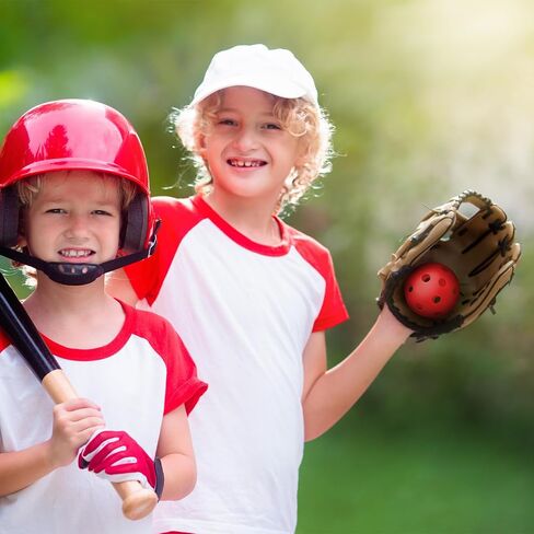 36 Pack Baseball Practice Balls Plastic Training Balls Lightweight Baseball Hollow Softballs with a Drawstring Bag for Hitting, Baseball Batting Training Indoor Outdoor Use in Kuwait