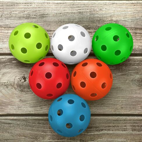 36 Pack Baseball Practice Balls Plastic Training Balls Lightweight Baseball Hollow Softballs with a Drawstring Bag for Hitting, Baseball Batting Training Indoor Outdoor Use in Kuwait
