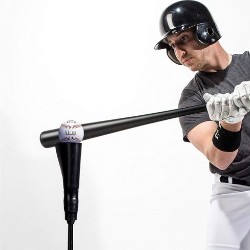 تي شيرت Franklin Sports Baseball، Softball Batting-MLB Pro Porta Hitting تي شيرت محمول مرجح + Softbal، تي شيرت قابل للتعديل in Kuwait