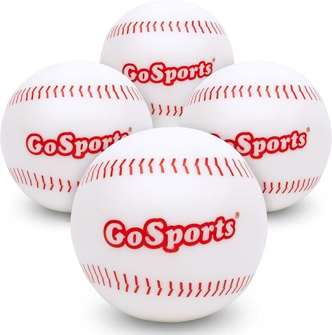 لعبة رمي البيسبول للأطفال من GoSports Pitch N' Stick - اختر بين مجموعة ألعاب الملصقات الجدارية أو 4 كرات بيسبول لاصقة بديلة in Kuwait