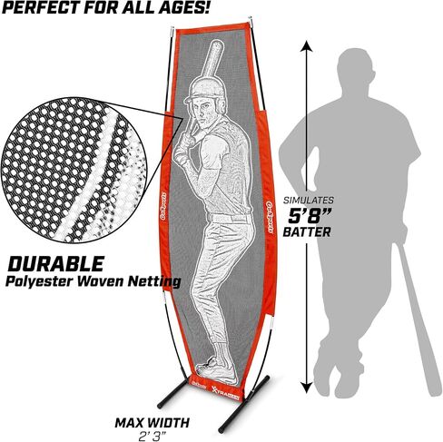 GoSports Baseball & Softball Xtraman Dummy Batter Pitching Training Mannequin - Practice Pitching Aid for Improved Accuracy and Safety in Saudi Arabia