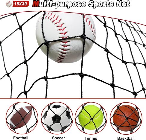 Baseball Softball Backstop Nets,Sports Net,Sports Netting Barrier,Sports Netting for Backyard,Twisted Knotted PE Net in Saudi Arabia