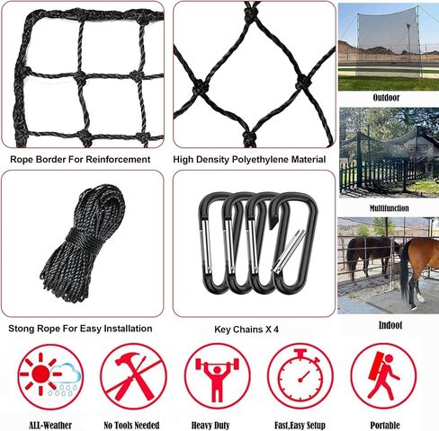 Baseball Softball Backstop Nets,Sports Net,Sports Netting Barrier,Sports Netting for Backyard,Twisted Knotted PE Net in Saudi Arabia