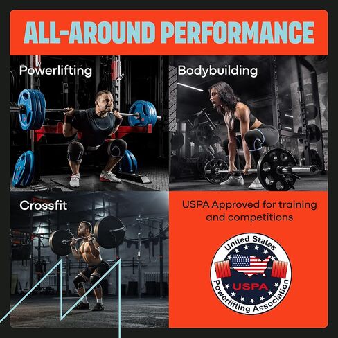 Mava Sports Knee Compression Sleeve & Knee Sleeves for Weightlifting Men & Women - 7mm Neoprene for Cross Training WOD, Gym, Squats & Weightlifting in Kuwait