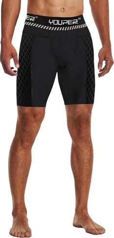 شورت Youper Elite المضغوط المبطن المنزلق مع جيب للبيسبول وكرة القدم in Kuwait