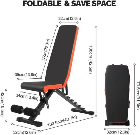 مقعد تدريب قابل للتعديل لوزن الجسم بالكامل، مقعد متعدد الاستخدامات، مقعد منحدر للياقة البدنية لصالة الألعاب الرياضية المنزلية in Kuwait