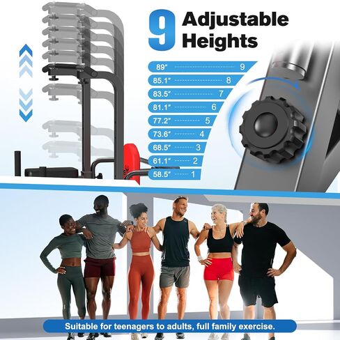 RELIFE REBUILD YOUR LIFE Power Tower Pull Up Bar Station Workout Dip Station for Home Gym Strength Training Fitness Equipment Newer Version,450LBS. in Saudi Arabia