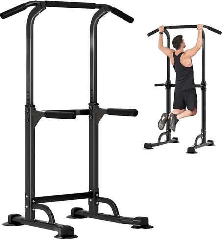 DlandHome Power Tower Dip Station Pull Up Bar for Home Gym Pull Up Bar Station Workout Equipment, Strength Training Fitness in Saudi Arabia