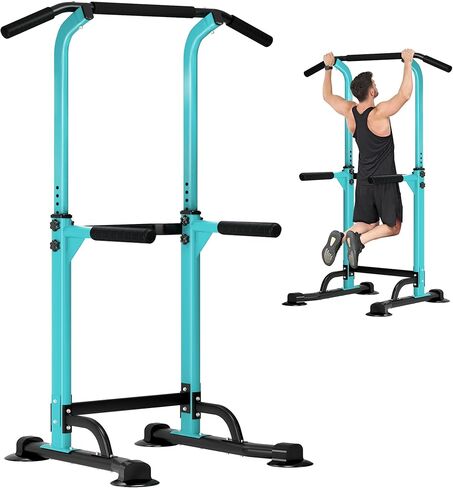 DlandHome Power Tower Dip Station Pull Up Bar for Home Gym Pull Up Bar Station Workout Equipment, Strength Training Fitness in Saudi Arabia