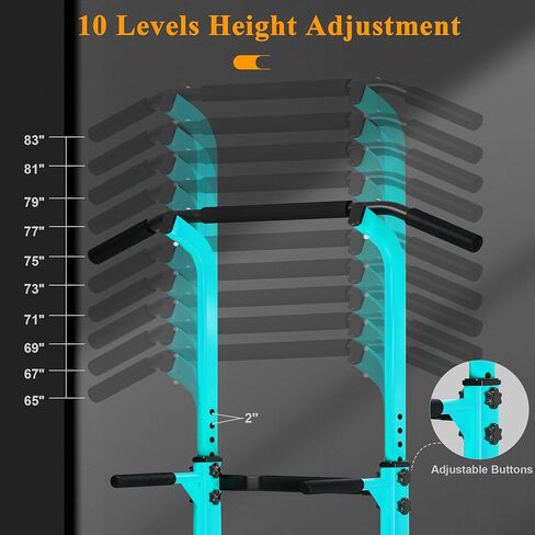 DlandHome Power Tower Dip Station Pull Up Bar for Home Gym Pull Up Bar Station Workout Equipment, Strength Training Fitness in Saudi Arabia