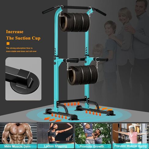 DlandHome Power Tower Dip Station Pull Up Bar for Home Gym Pull Up Bar Station Workout Equipment, Strength Training Fitness in Saudi Arabia