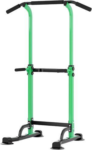 soges Power Tower Pull Up Bar Station, Free Standing Pull Up Rack Dip Station for Home Gym, Height Adjustable Home Strength Training Fitness Workout Equipment in Saudi Arabia