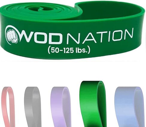أربطة مساعدة للسحب من WOD Nation (نطاق 10-175 رطل) - الأفضل للمساعدة في السحب، ورفع الذقن، وتمارين أربطة المقاومة، والتمدد، وأعمال التنقل واللياقة البدنية الجادة - أشرطة 41 بوصة in Kuwait