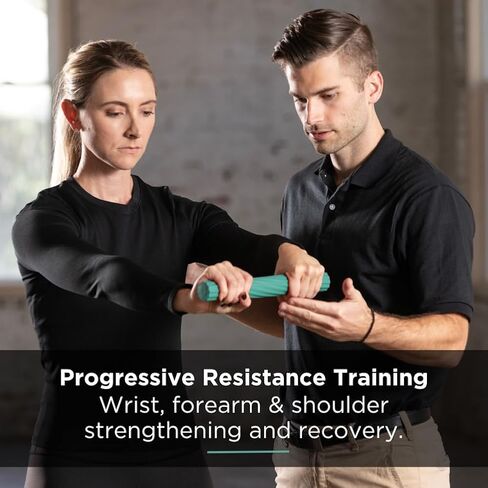 THERABAND FlexBar، شريط العلاج لمرفق التنس، يخفف آلام التهاب الأوتار ويحسن قوة القبضة، شريط المقاومة للاعبي الغولف الكوع والتهاب الأوتار، أحمر، خفيف، مبتدئين in Kuwait