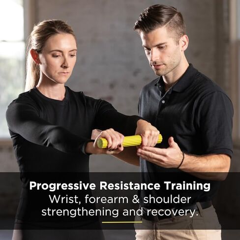 THERABAND FlexBar، شريط العلاج لمرفق التنس، يخفف آلام التهاب الأوتار ويحسن قوة القبضة، شريط المقاومة للاعبي الغولف الكوع والتهاب الأوتار، أحمر، خفيف، مبتدئين in Kuwait