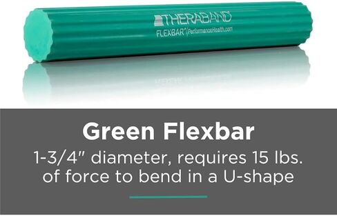 THERABAND FlexBar، شريط العلاج لمرفق التنس، يخفف آلام التهاب الأوتار ويحسن قوة القبضة، شريط المقاومة للاعبي الغولف الكوع والتهاب الأوتار، أحمر، خفيف، مبتدئين in Kuwait