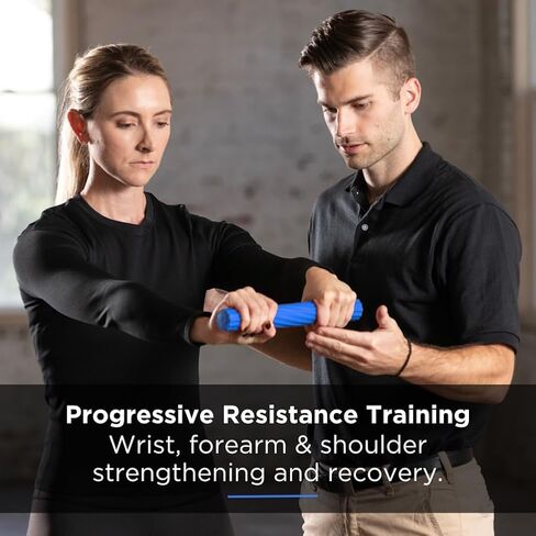 THERABAND FlexBar، شريط العلاج لمرفق التنس، يخفف آلام التهاب الأوتار ويحسن قوة القبضة، شريط المقاومة للاعبي الغولف الكوع والتهاب الأوتار، أحمر، خفيف، مبتدئين in Kuwait