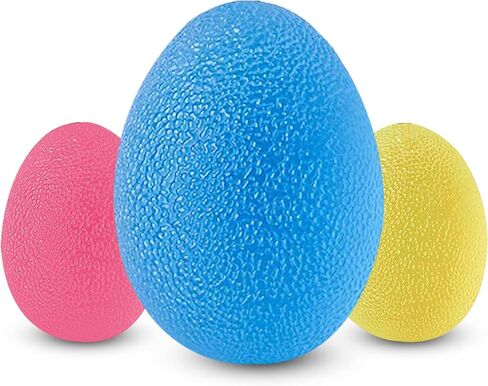 ALLWAYUP 3 كرات تمرين اليد - كرة إعادة التأهيل العلاجية، كرة الضغط لالتهاب المفاصل، نفق الرسغ، التعافي من إصابات اليد، تخفيف التوتر - مجموعة واحدة من 3 كرات علاجية لتمرين اليد in Kuwait